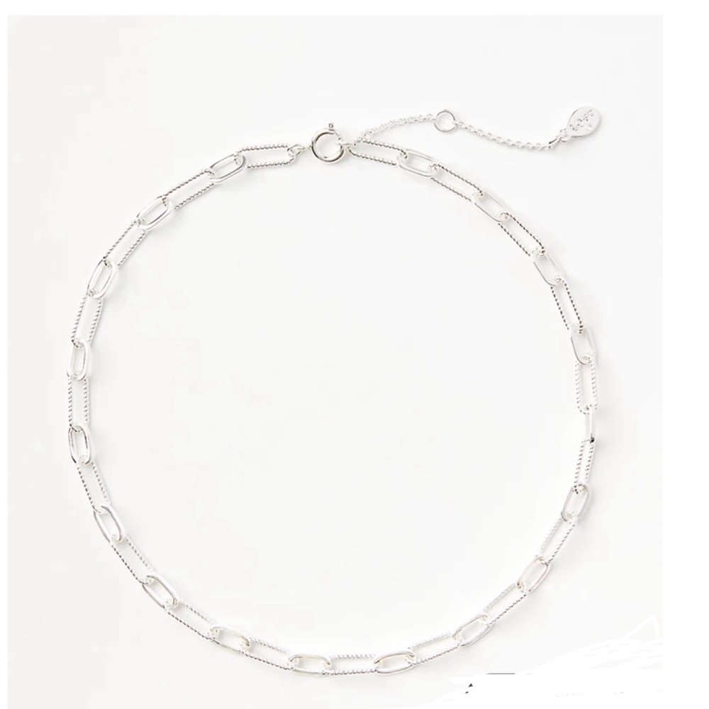 Loft textured chain link necklace